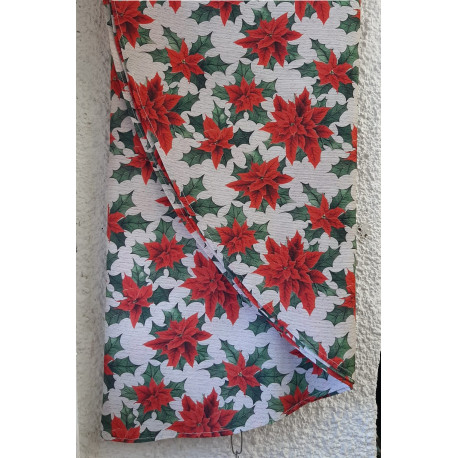 Покривка "Коледна звезда" Кръгла Ф140 см.