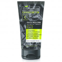 CARBO DETOX Почистваща паста за лице 3 в 1 за мазна и комбиниран тип кожа, 150 гр