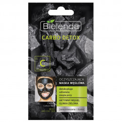 CARBO DETOX Почистваща маска за мазна и комбиниран тип кожа с активен въглен, 8 гр